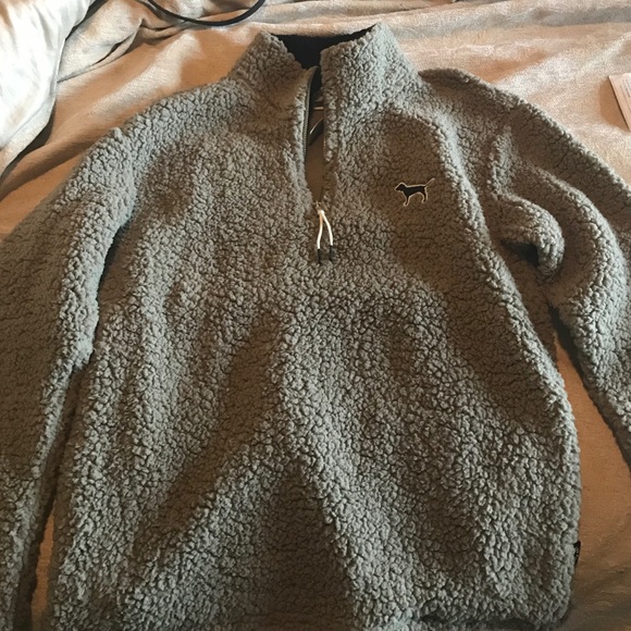 PINK Sherpa Pullover Jacket