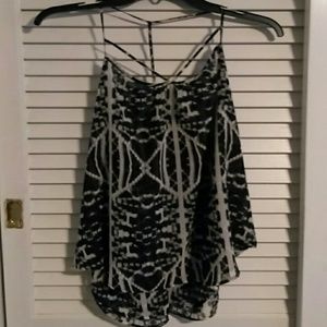 Express black and cream top.