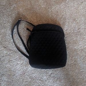 Black Quilted Vera Bradley Mini Backpack