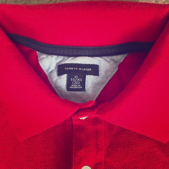 Tommy Hilfiger red polo