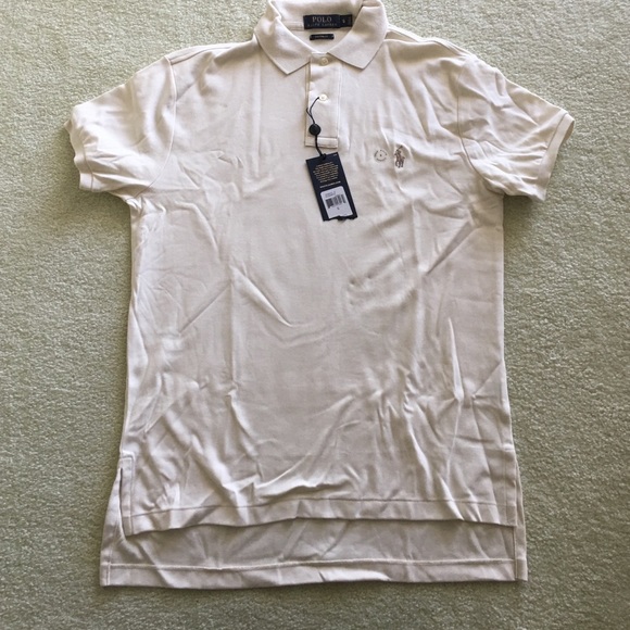 Custom fit Polo with 2 top buttons never been worn