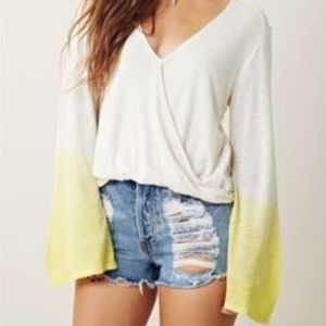 Blue Life Haley tie dye sleeve blouse