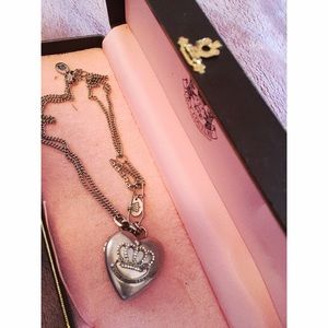 Juicy Couture Silver Locket Necklace