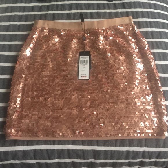 BCBGMaxAzria Dresses & Skirts - BCBG Rose gold skirt