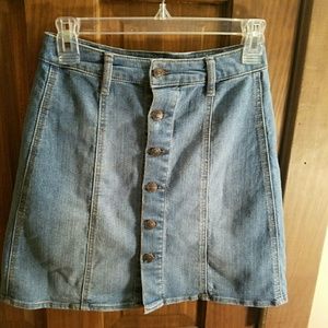 Button down Jean skirt