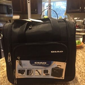 Luggage- black rolling (laptop) case