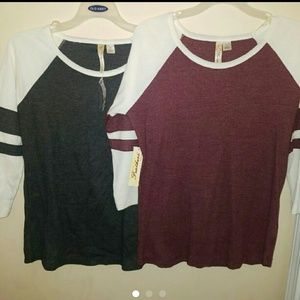 NWT 2 Cute Thermal Tops