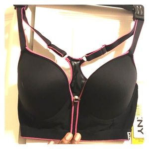 DKNY Zip Front Sports Bra