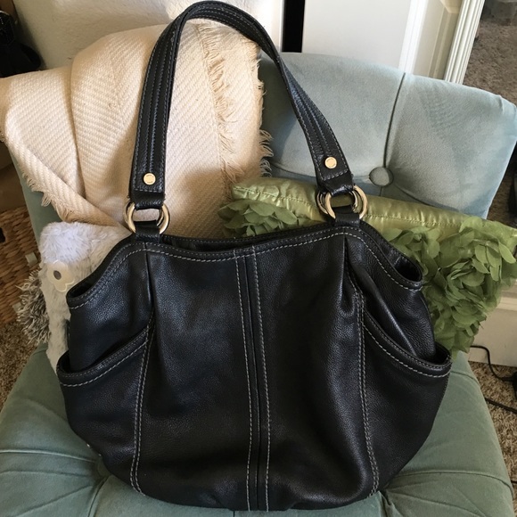 Tignanello large black shoulder bag