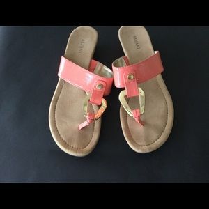 Coral sandals