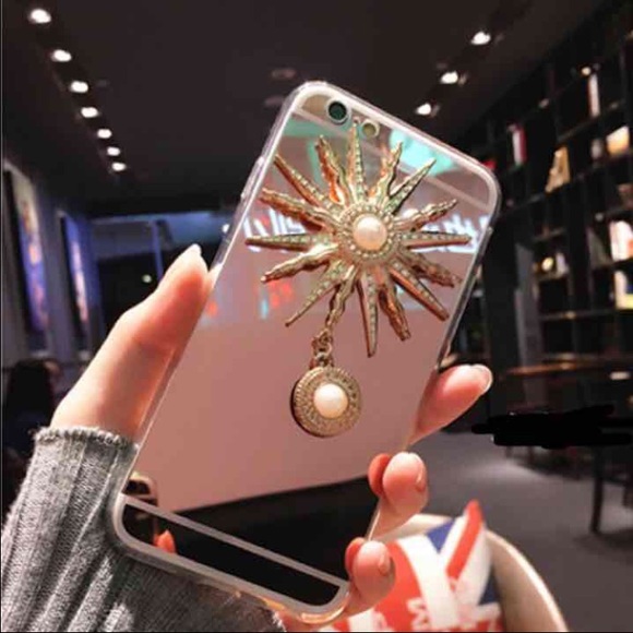 Mirror Case w/ Sun Charm for iPhone 6/6s - Picture 1 of 2