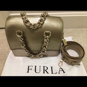 FURLA Glittery Gold Candy Bag