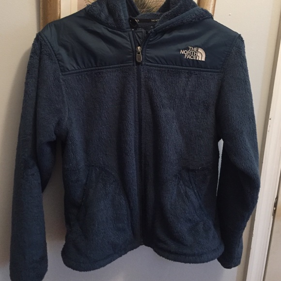 ✨Small blue fuzzy north face✨