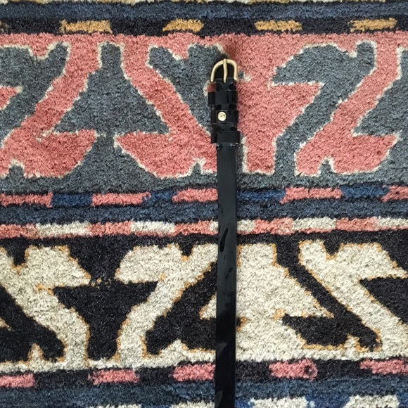 J.Crew black patent leather belt