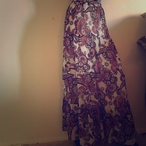 Floor length skirt