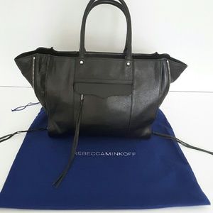 Rebecca Minkoff MAB Side Zip Leather Tote
