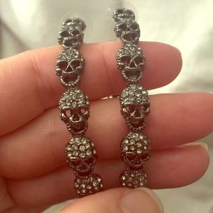 Dazzling Skull Hoops