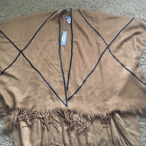 Knit poncho