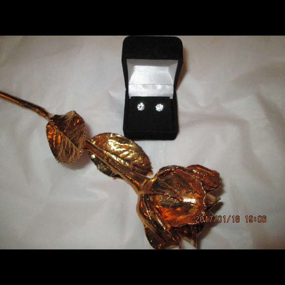 💎🆕6MM DIAMOND Boutique SIMULATED STUD EARRINGS - Picture 3 of 4