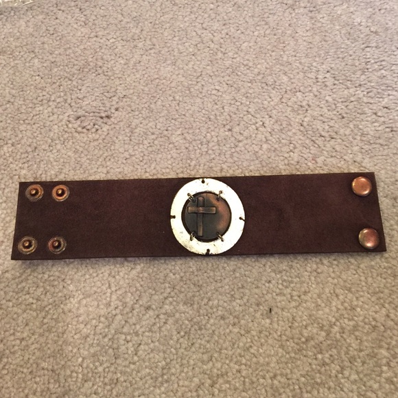 Leather suede bracelet