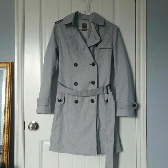 Gap Striped Trench Coat