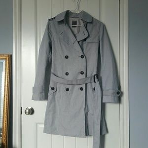Gap Striped Trench Coat
