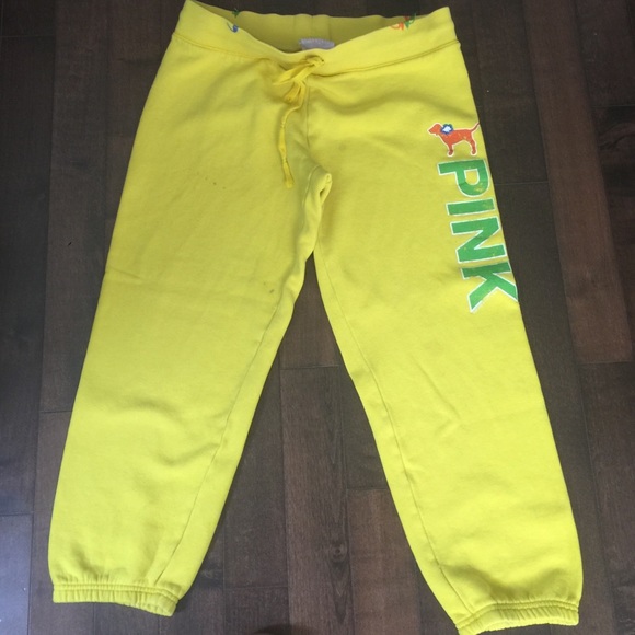 Pink sweats. Has some stains. Still cute and cheap