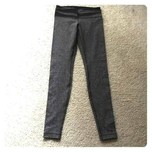 Lululemon Workout Leggings Sz8 Herringbone pattern