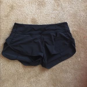 Lulu Lemon Black Speed Short