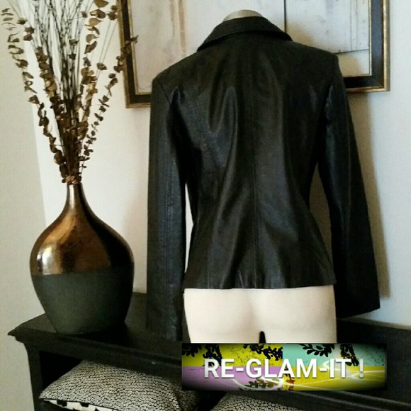 KIM ROGERS.....100%.GENUINE LEATHER JACKET - Picture 2 of 4
