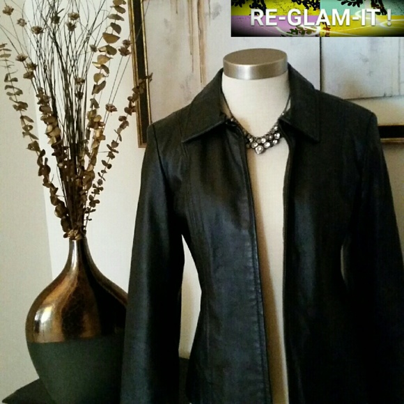 KIM ROGERS.....100%.GENUINE LEATHER JACKET - Picture 3 of 4