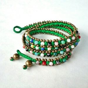 SOLD - Chan Luu Style Beaded Wrap Bracelet