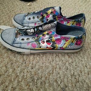 Ladies Ed Hardy Slip On Tennis Sz. 8
