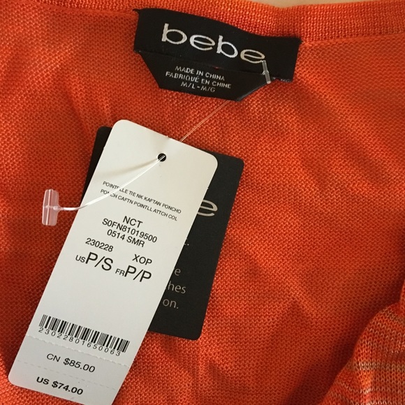 Bebe kaftan poncho top - Picture 4 of 4