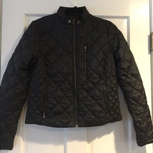Banana republic quilted black jacket