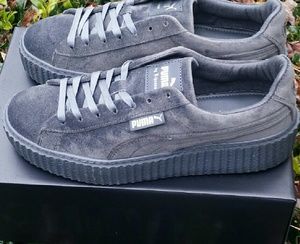 RIHANNA X PUMA CREEPER " GREY VELVET " SIZE 9.5