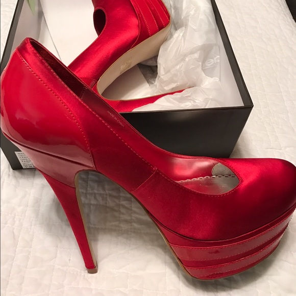 Bebe red heels