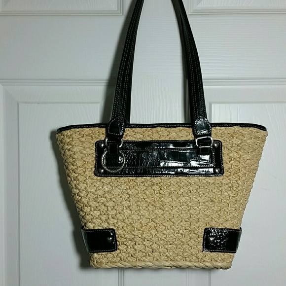 Brighton straw purse