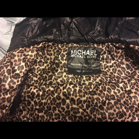 Michael Kors Down Fill zip hoodie