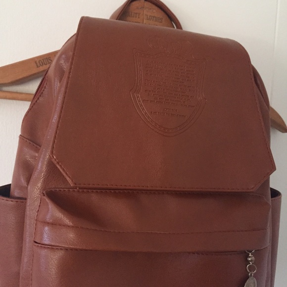 Bags - Faux Leather Backpack Bags - Faux Leather Backpack