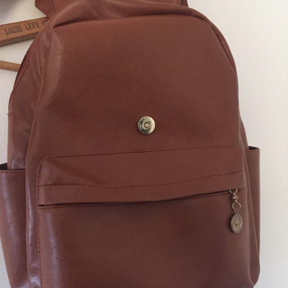 Bags - Faux Leather Backpack Bags - Faux Leather Backpack