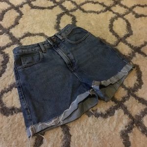 Asos high waisted mom Jean shorts