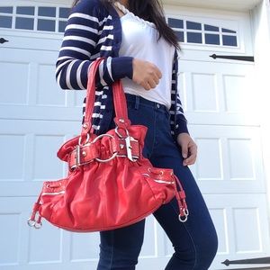 NWOT Leather Red Purse/ Handbag