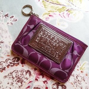 Purple Coach Poppy Wallet