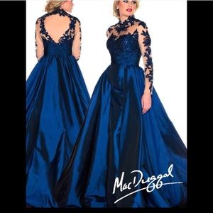 Mac Duggal Royal Blue Dress