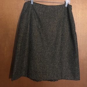 Black straight skirt