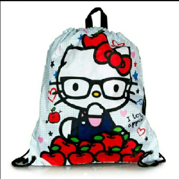 Nwt hello kitty loungefly drawstring backpack