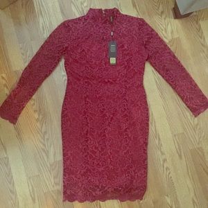 Knee length lace dress