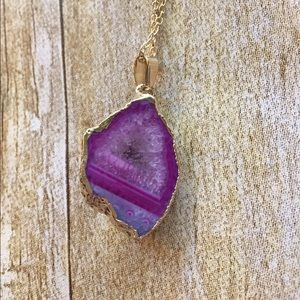 Geode necklace