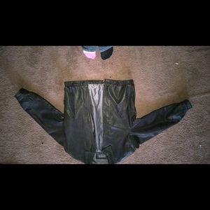 Leather coat